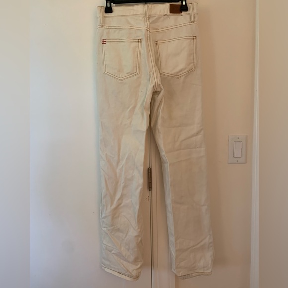 BDG/Urban Outfitters wide/straight leg cream jeans - Picture 3 of 4